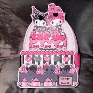 Loungefly Sanrio My Melody & Kuromi Cake Mini Backpack (NEW WITH TAG)